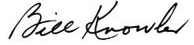 Bill Knowles Signature